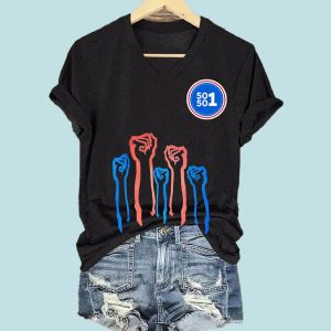 Womens We Stand With 50501 shirt 1