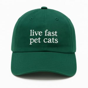 Cat Lovers Live Fast Pet Cats Hat 1