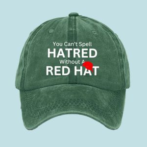 You Cant Spell Hatred Without Red Hat Denim Cap 4