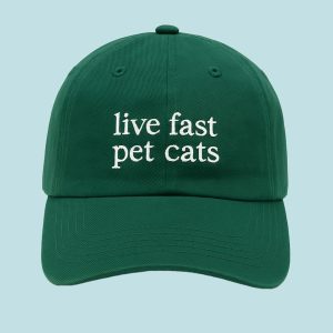 Cat Lovers Live Fast Pet Cats Hat 2
